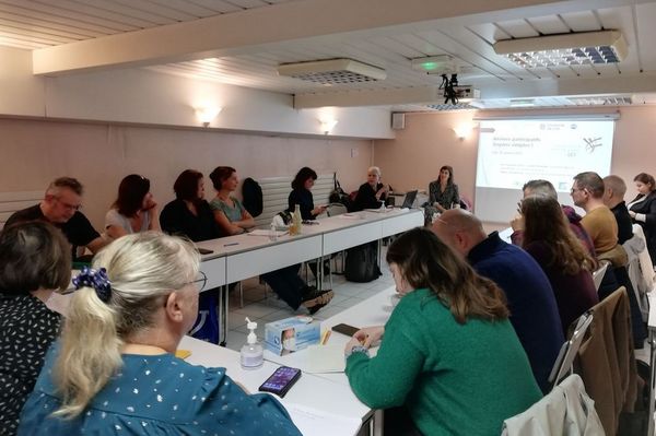 Transfer-Workshop mit Akteuren aus der Leichte-Sprache-Praxis in Lille. Foto: Julia Fuchs