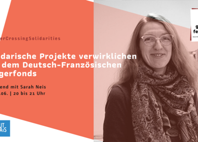 Sarah Neis. Foto: Deutsch-Französischer Bürgerfonds